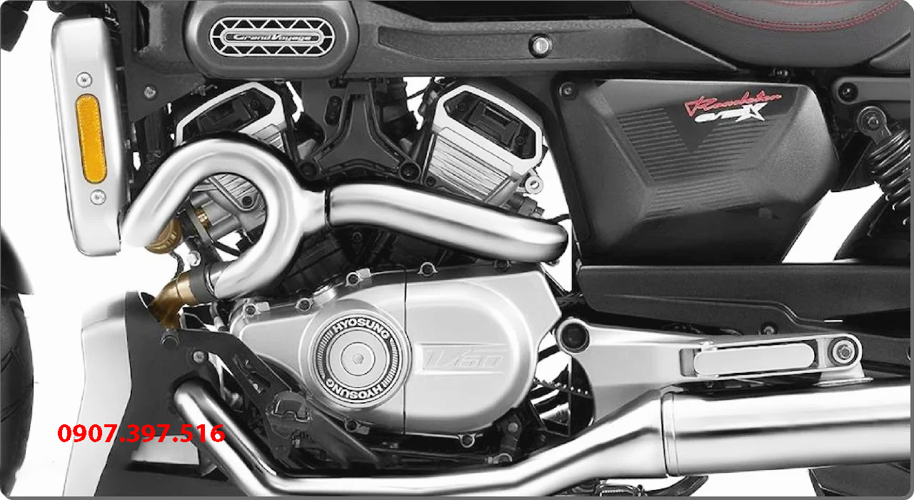 Hyosung GV350X - Cruiser 350cc đậm chất cơ bắp Mỹ, thiết kế độc đáo và mạnh mẽ