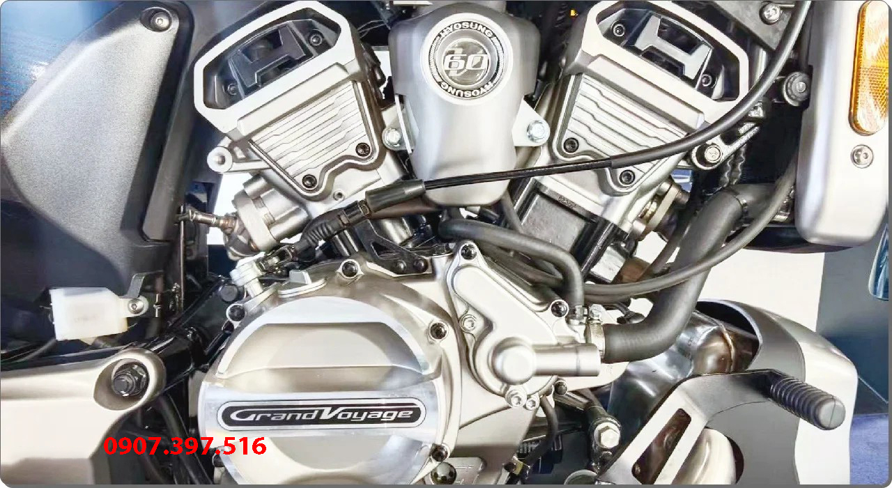 Động cơ V-Twin Hyosung GV350X 350cc mạnh mẽ chi tiết máy
