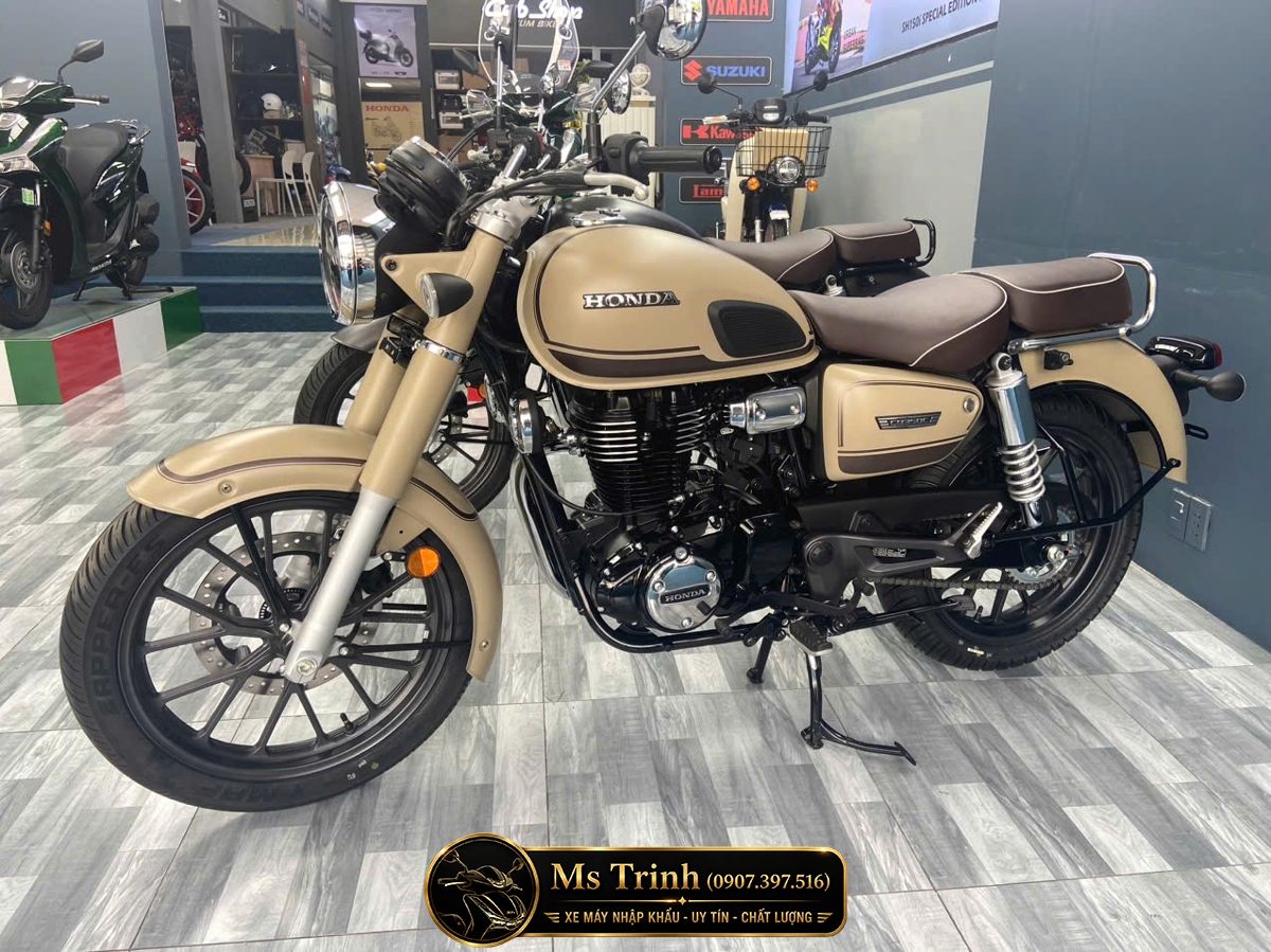 Yên xe Honda CB350C Special Edition 2026 thiết kế dài phối màu sang trọng