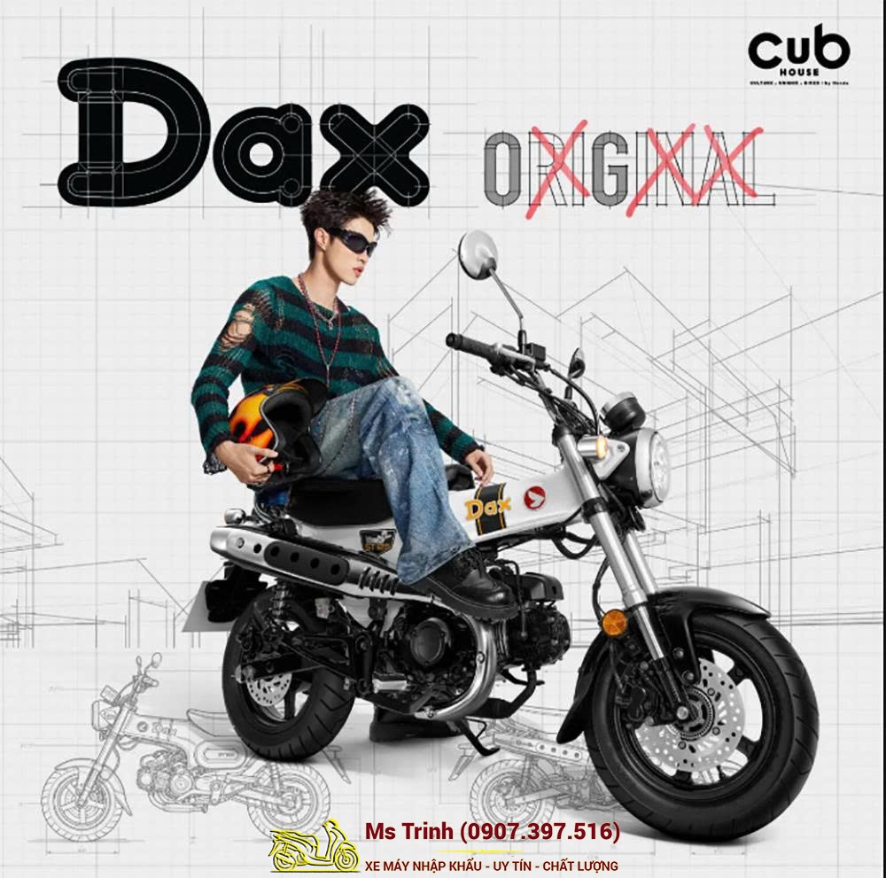 Honda Dax ST125 2026 - Dax 125 Original: Minibike Huyền Thoại - Khung T-Bone Độc Đáo
