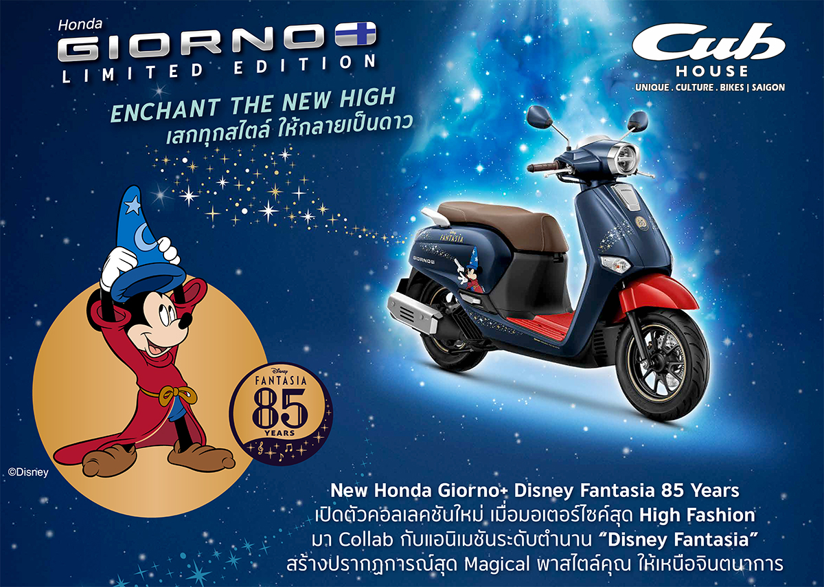 Honda Giorno+ Disney Fantasia 85, Bản Giới Hạn 2.000 xe tại Hồ Chí Minh
