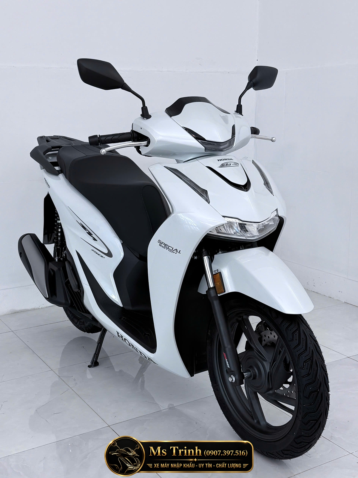 Honda SH150i Special Edition Standard nhập HMR Ý màu trắng tại Hồ Chí Minh: Giá trị nằm trong từng chi tiết nguyên bản