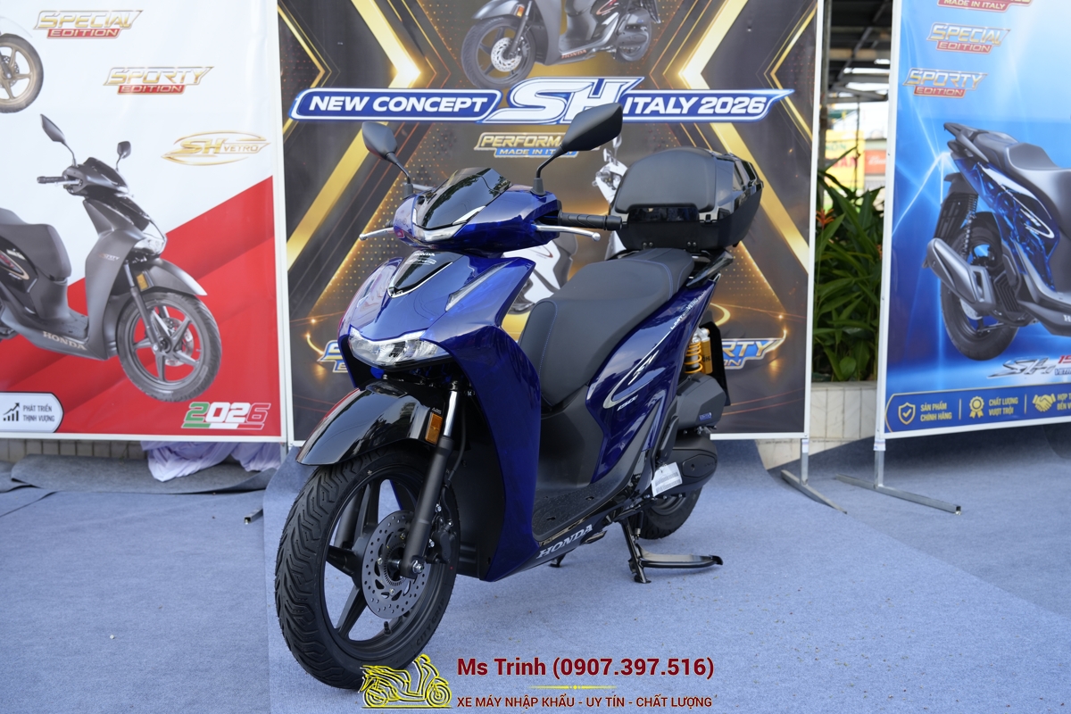 Honda SH150 Vetro Blue 2026 Limited Edition - Siêu phẩm SH Ý dàn áo trong suốt giới hạn toàn cầu