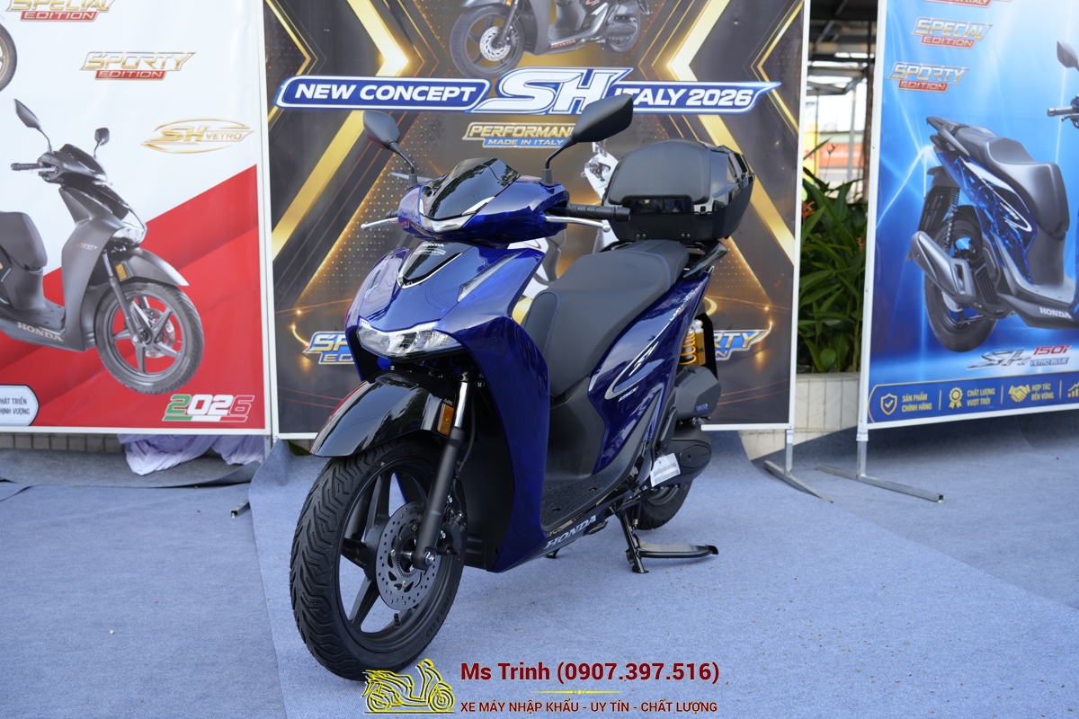 Honda SH150 Vetro Blue 2026 Limited Edition - Siêu phẩm SH Ý dàn áo trong suốt giới hạn toàn cầu