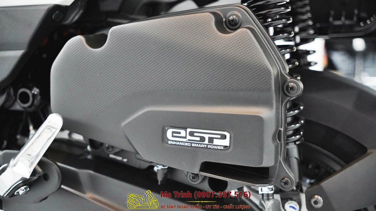 Lốc máy eSP trên Honda Square X125 hoàn thiện đẹp mắt, nhấn mạnh khả năng vận hành bền bỉ.