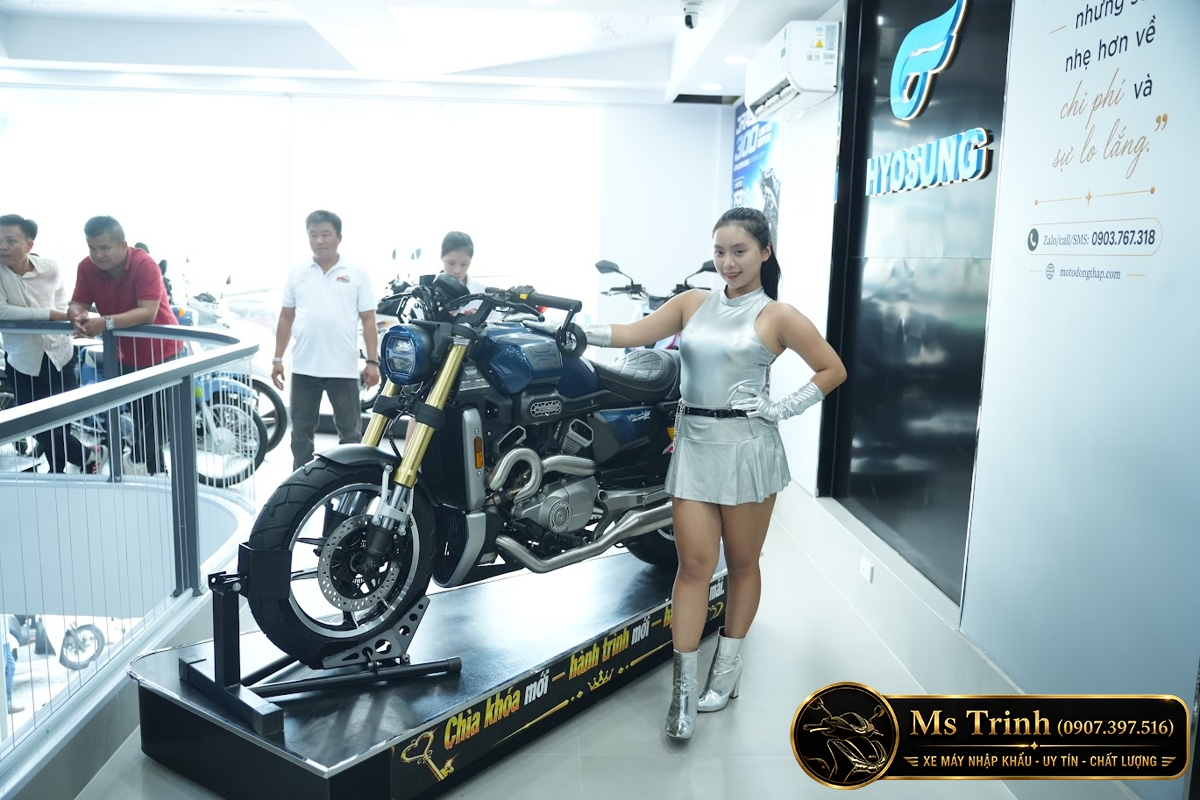 Hyosung GV350X tại Hồ Chí Minh - Cruiser 350cc Phong Cách Mỹ Cơ Bắp, Cá Tính