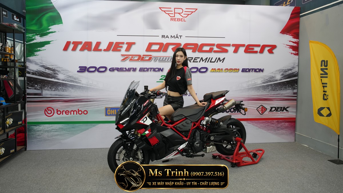 Italjet Dragster 700 Twin Premium Edition 2026 - Siêu Mô Tô Đội Lốt Scooter Đầu Tiên Thế Giới Chỉ 25 Xe Tại Việt Nam