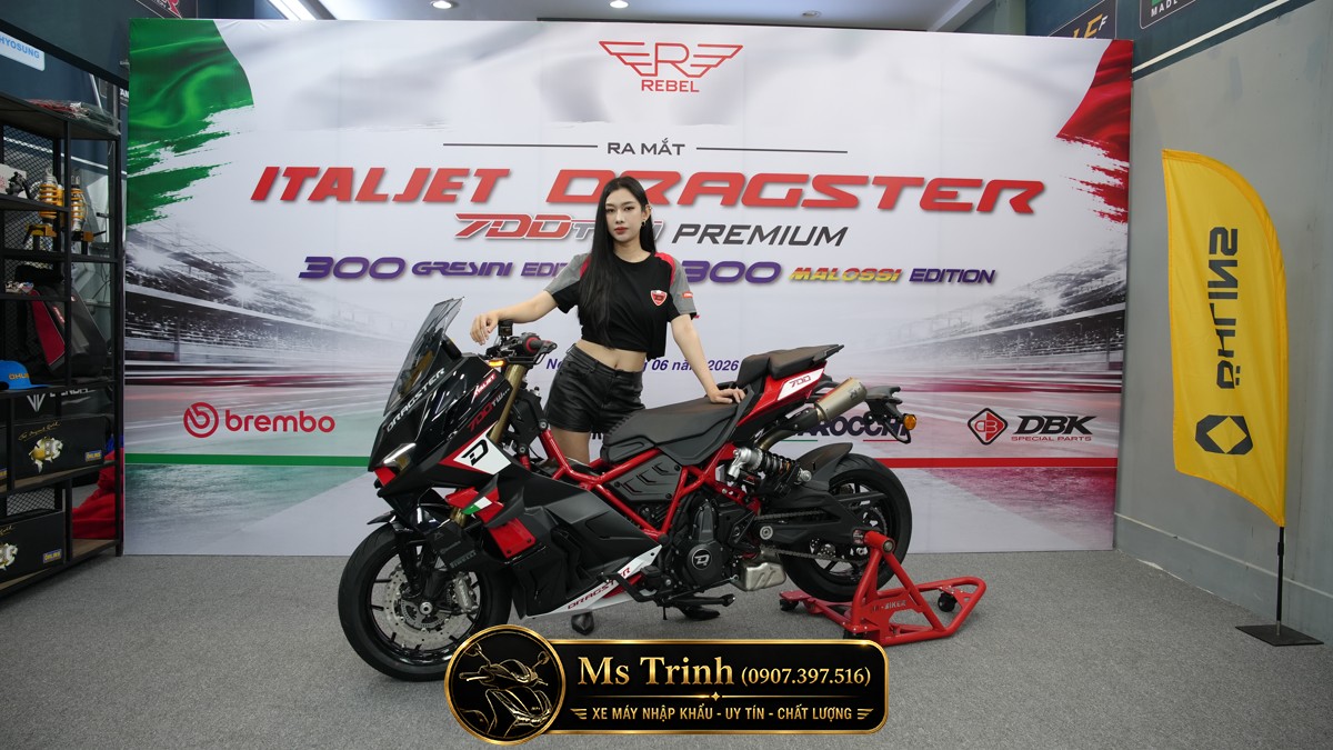 Italjet Dragster 700 Twin Premium Edition 2026 - Siêu Mô Tô Đội Lốt Scooter Đầu Tiên Thế Giới Chỉ 25 Xe Tại Việt Nam