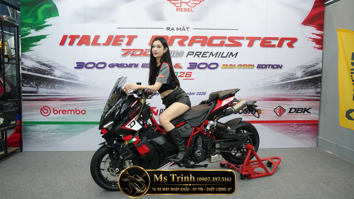 Italjet Dragster 700 Twin Premium Edition 2026 - Siêu Mô Tô Đội Lốt Scooter Đầu Tiên Thế Giới Chỉ 25 Xe Tại Việt Nam