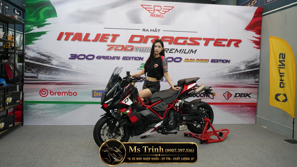 Italjet Dragster 700 Twin Premium Edition 2026 - Siêu Mô Tô Đội Lốt Scooter Đầu Tiên Thế Giới Chỉ 25 Xe Tại Việt Nam
