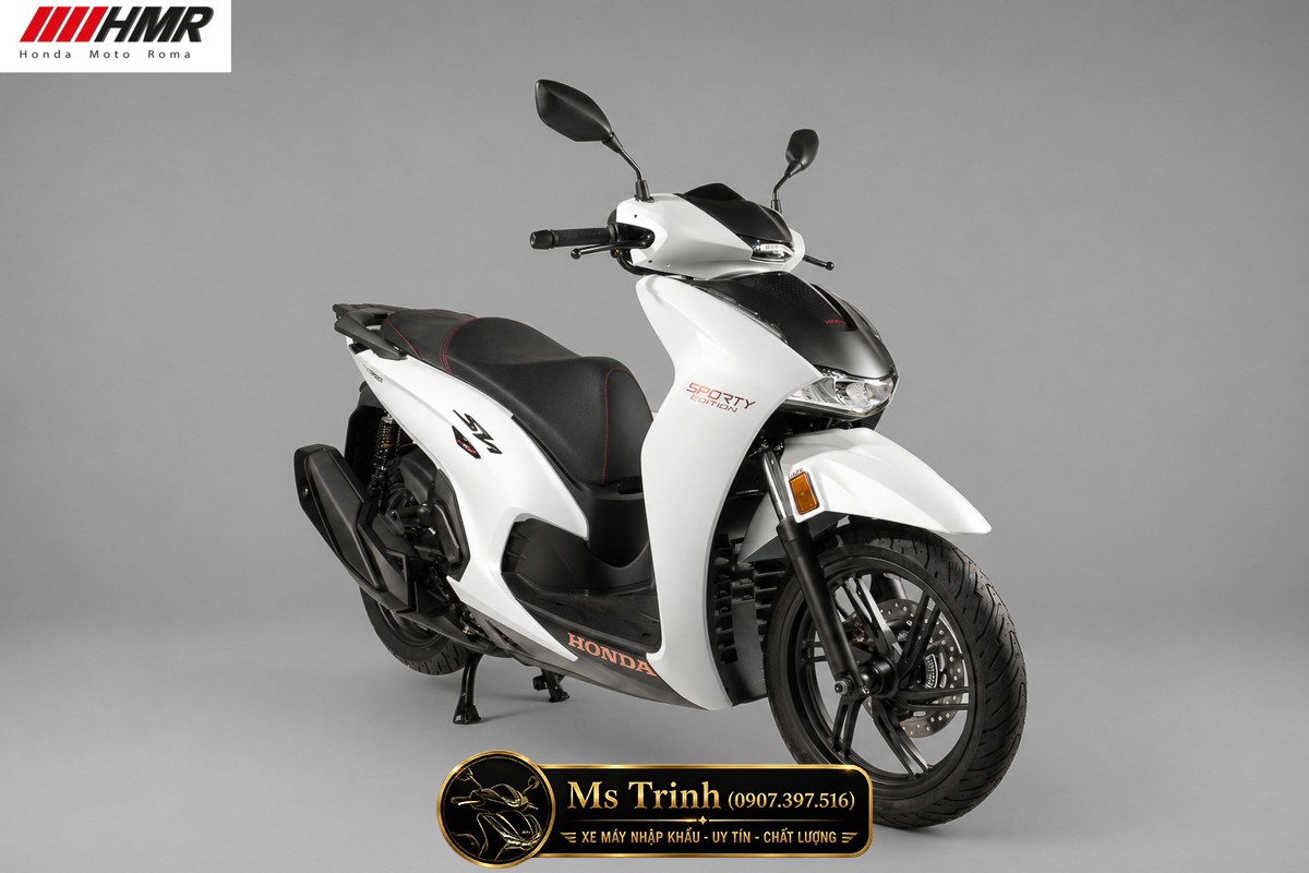 Thiết kế tổng thể Honda SH350i nhập khẩu Ý 2026 Sporty toát lên phong thái scooter châu Âu