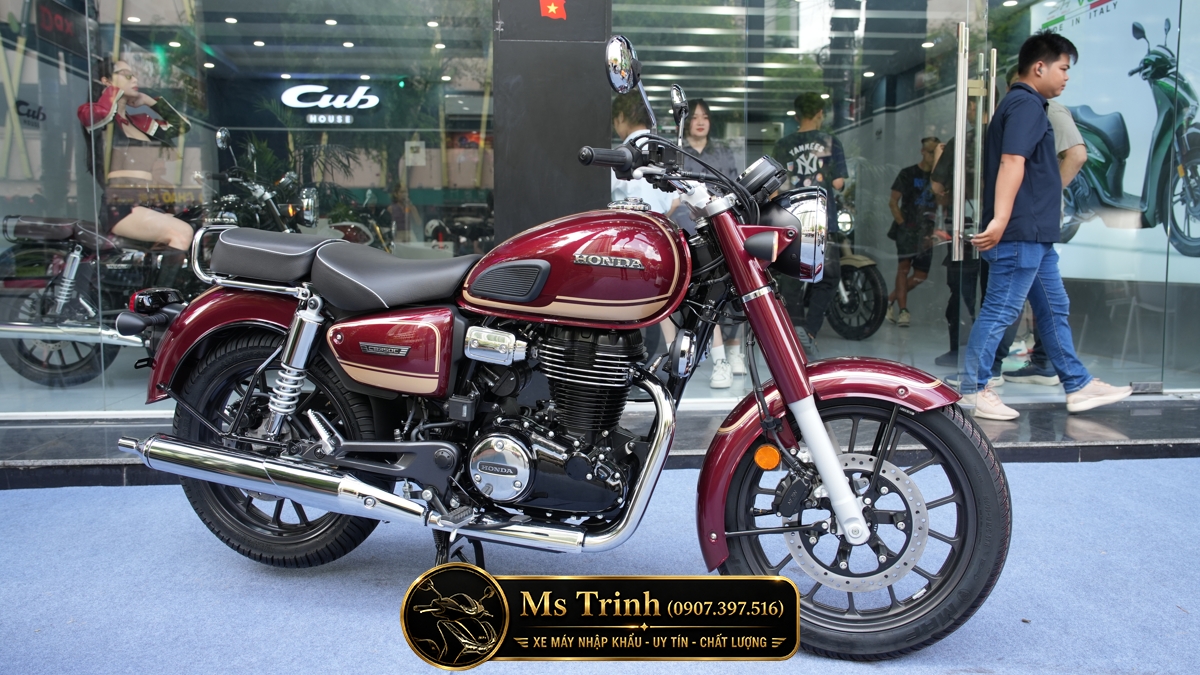 Honda CB350C Special Edition màu đỏ phong cách Nhật Bản nổi bật với thiết kế cổ điển hiện đại