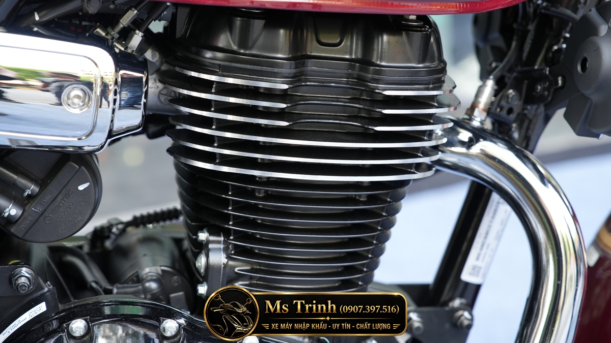 Khối động cơ Honda CB350C Special Edition thiết kế tản nhiệt lớn mang phong cách classic mạnh mẽ