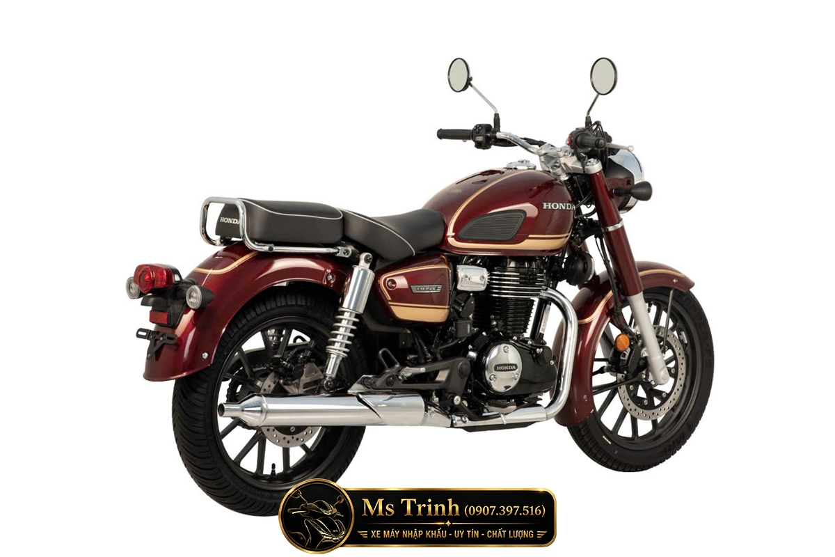 Góc chéo Honda CB350C Special Edition 2026 nổi bật với bình xăng bo tròn đậm chất classic