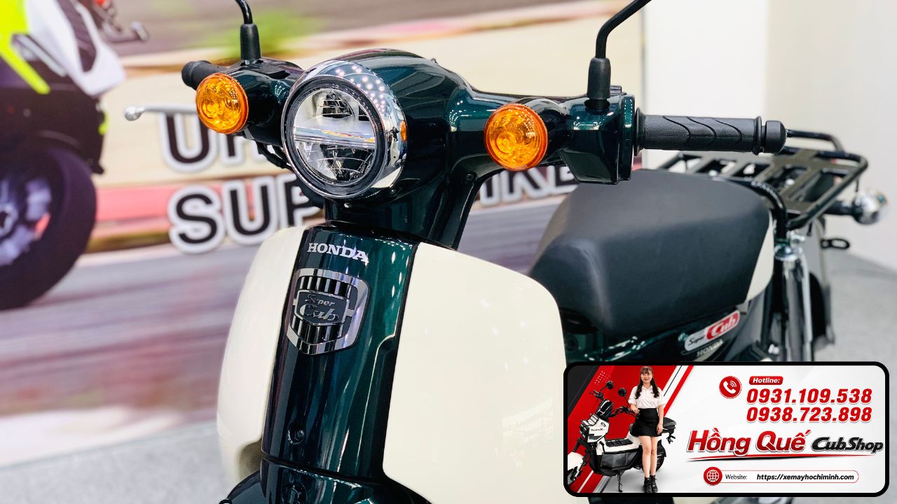 Honda Super Cub 110 ABS màu xanh nhớt nhập nội địa Nhật