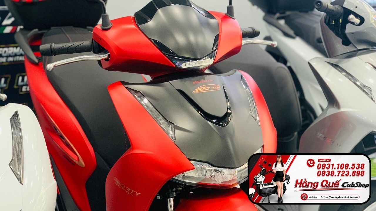 Honda SH150 Ý 2026 màu đỏ Sporty New Concept