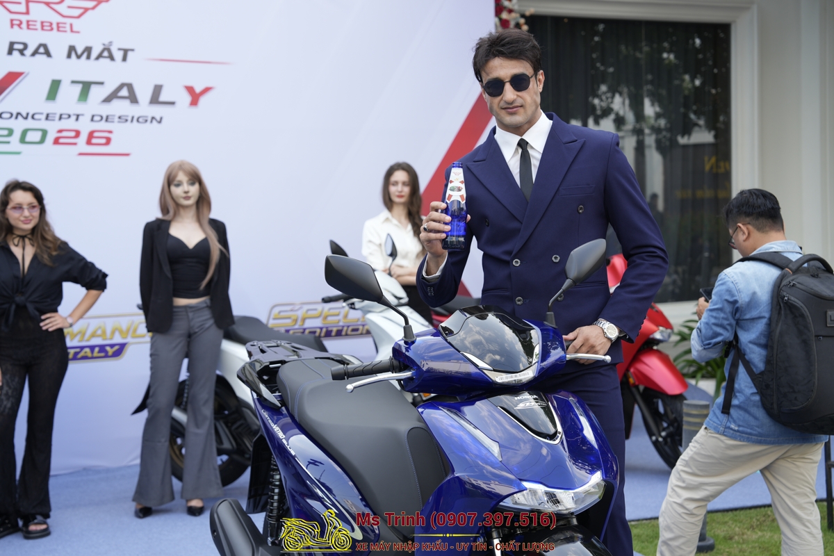Honda SH150 Vetro Blue 2026 mang phong cách thể thao cao cấp