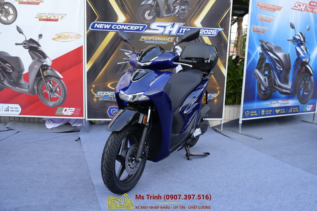 Honda SH150 Vetro Blue 2026 Limited Edition - Siêu phẩm SH Ý dàn áo trong suốt giới hạn toàn cầu