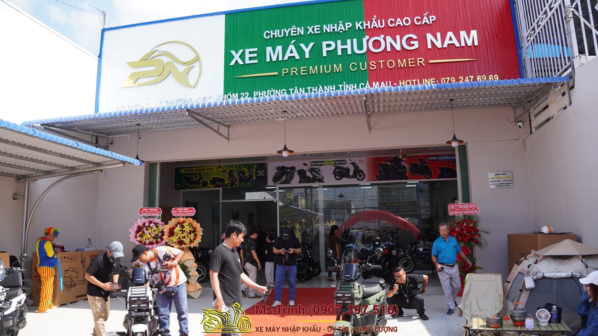Giới thiệu đại lý Xe Máy Phương Nam Cà Mau và sự kiện ra mắt Honda Square X125