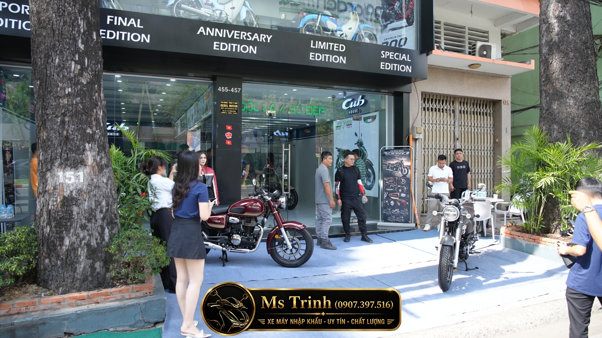 Góc nghiêng Honda CB350C 2026 với phong cách Retro Roadster đậm chất cổ điển hiện đại