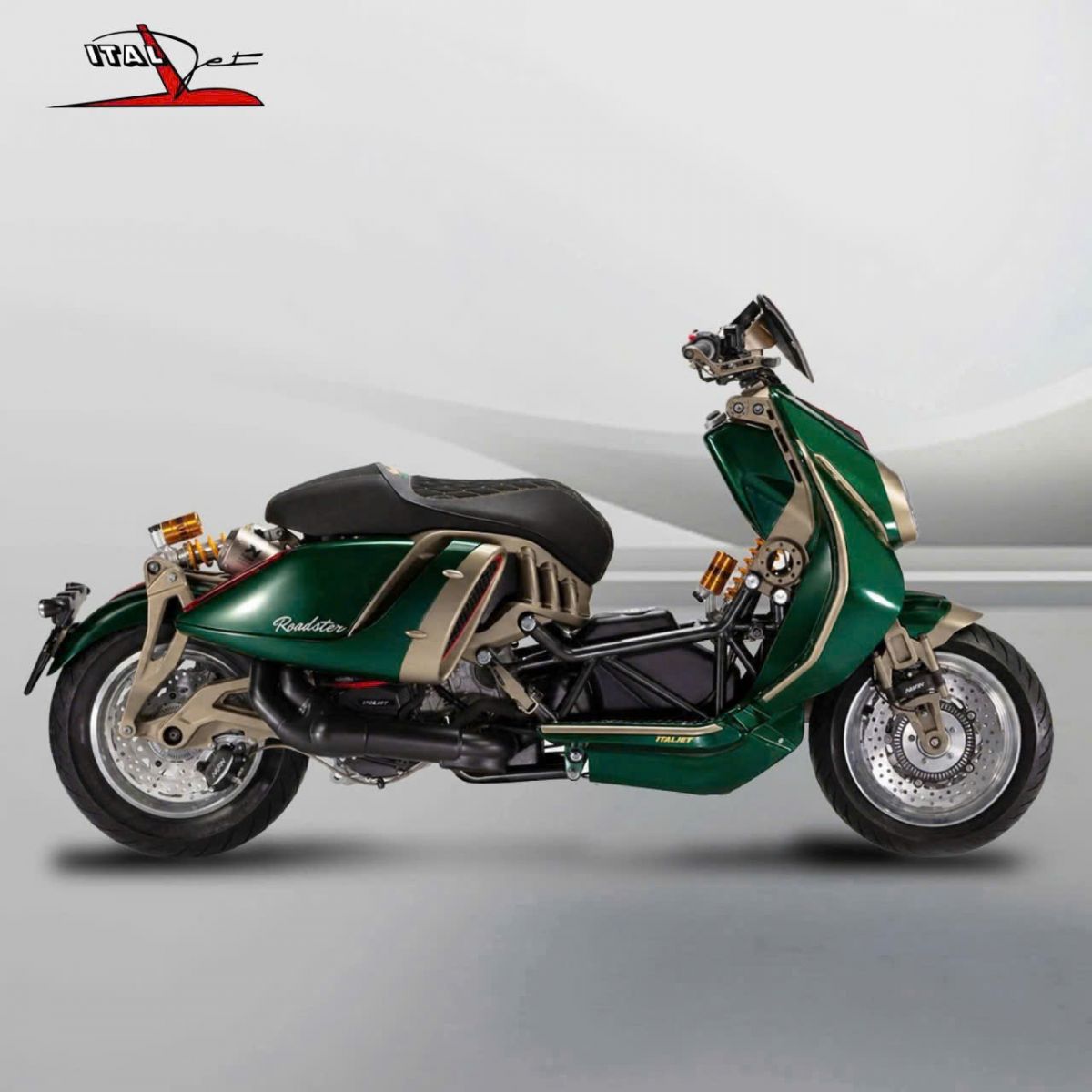 Italjet Roadster 400 nhập Ý còn được trang bị hàng loạt công nghệ cao cấp: