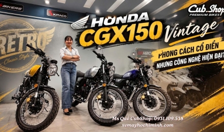 Honda CGX 150 Vintage 2026, đủ 3 màu, sẵn xe giao ngay tại Cub Shop