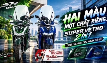 Honda SH Ý 150i Super Vetro 2in1 “Tam Độc”: Chiếc SH dành cho người không thích bình thường